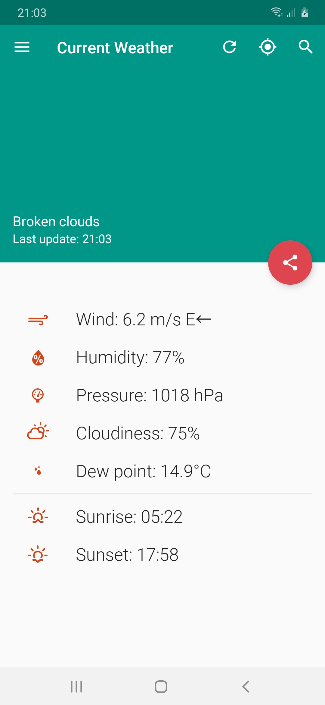 Weather app